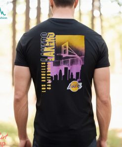 LA Lakers Skyline Graphic Black T Shirt