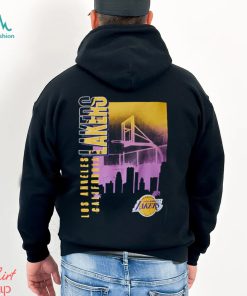 LA Lakers Skyline Graphic Black T Shirt