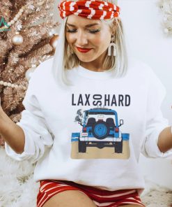 LAX SO HARD Adult Beach Jeep Lacrosse T Shirt