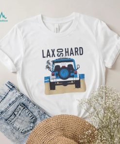 LAX SO HARD Adult Beach Jeep Lacrosse T Shirt