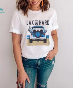 LAX SO HARD Adult Beach Jeep Lacrosse T Shirt