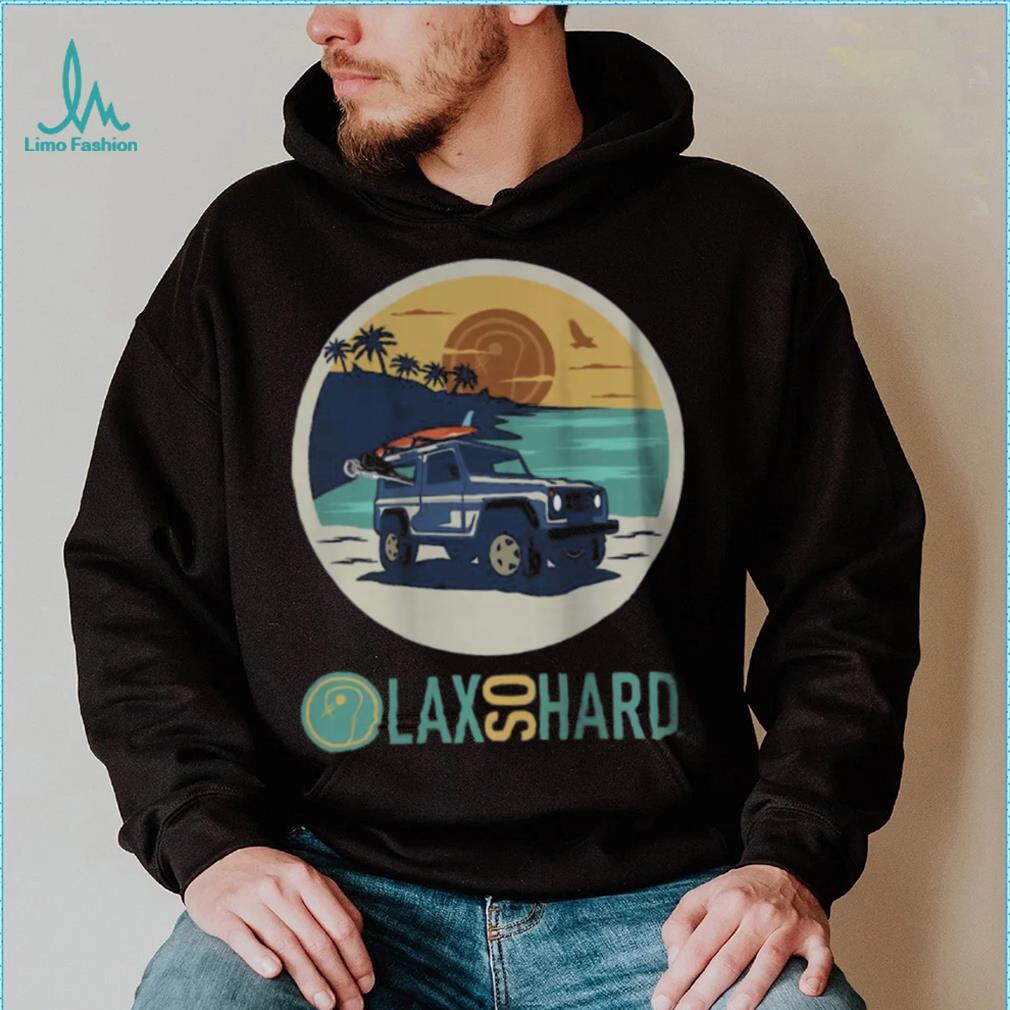 LAX SO HARD Adult Beach Lax T Shirt LAX SO HARD Adult Beach Lax T Shirt