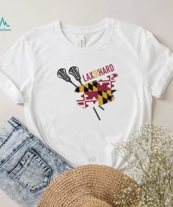 LAX SO HARD Adult Maryland Flag Lacrosse T Shirt