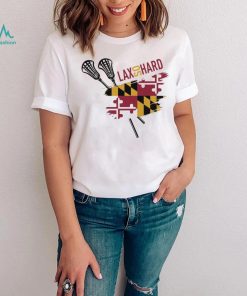 LAX SO HARD Adult Maryland Flag Lacrosse T Shirt