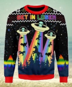 LGBT Alien Ugly Christmas Sweater, All Over Print Sweatshirt