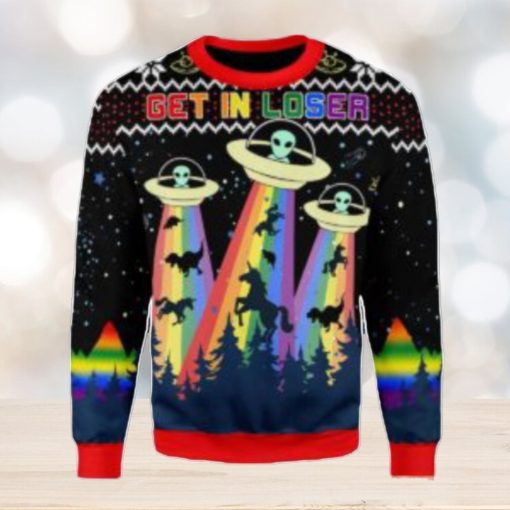 LGBT Alien Ugly Christmas Sweater, All Over Print Sweatshirt