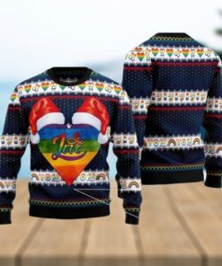 LGBT Heart Love Ugly Christmas Sweater