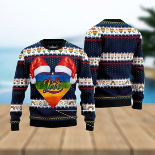 LGBT Heart Love Ugly Christmas Sweater