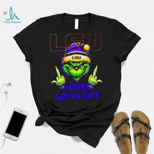 LSU Tigers Grinch middle finger haters gonna hate shirt