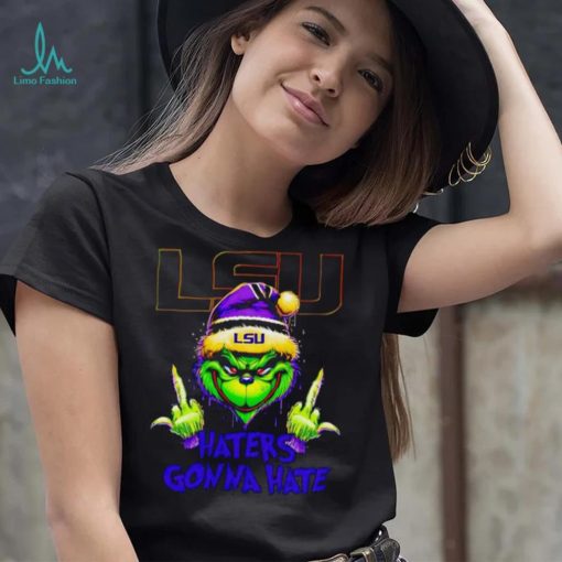 LSU Tigers Grinch middle finger haters gonna hate shirt