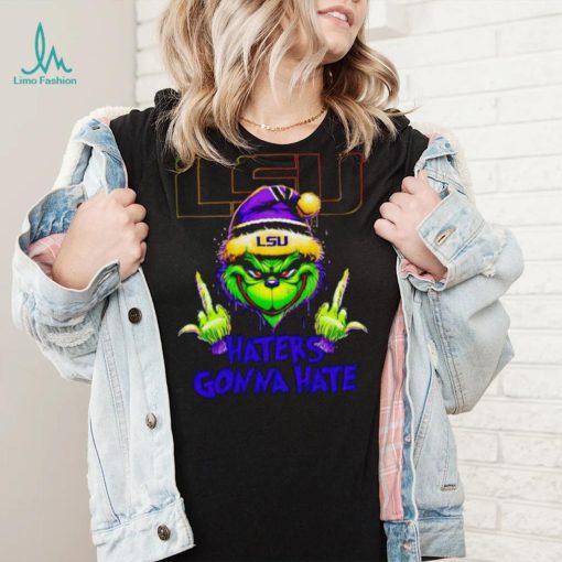 LSU Tigers Grinch middle finger haters gonna hate shirt