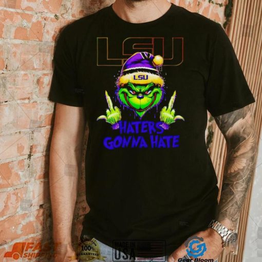 LSU Tigers Grinch middle finger haters gonna hate shirt