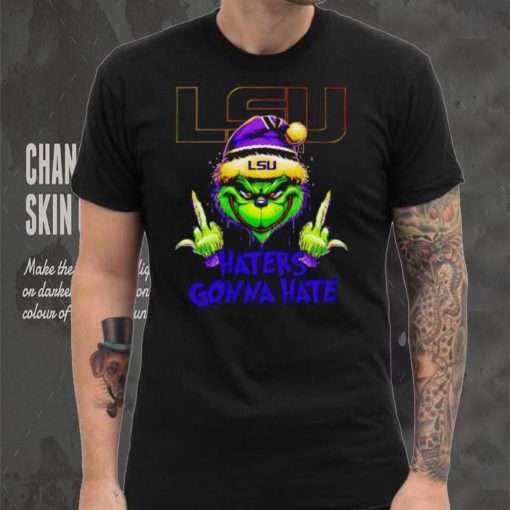 LSU Tigers Grinch middle finger haters gonna hate shirt