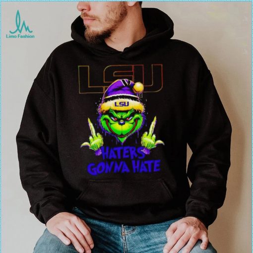LSU Tigers Grinch middle finger haters gonna hate shirt