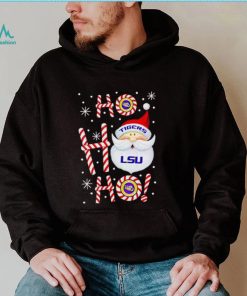 LSU Tigers Santa Claus ho ho ho shirt, hoodie, sweater, long sleeve and tank top LSU Tigers Santa Claus ho ho ho shirt