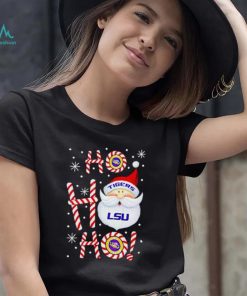 LSU Tigers Santa Claus ho ho ho shirt, hoodie, sweater, long sleeve and tank top LSU Tigers Santa Claus ho ho ho shirt