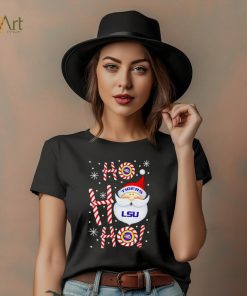 LSU Tigers Santa Claus ho ho ho shirt, hoodie, sweater, long sleeve and tank top LSU Tigers Santa Claus ho ho ho shirt