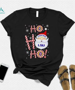 LSU Tigers Santa Claus ho ho ho shirt, hoodie, sweater, long sleeve and tank top LSU Tigers Santa Claus ho ho ho shirt