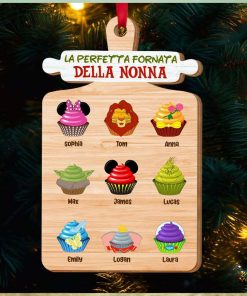 La Perfetta Fornata Della Nonna, Ornamento Per Bambini A Forma Di Cupcake, Regalo Di Natale Per La Famiglia