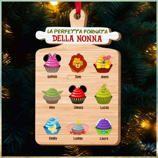 La Perfetta Fornata Della Nonna, Ornamento Per Bambini A Forma Di Cupcake, Regalo Di Natale Per La Famiglia