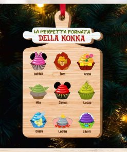 La Perfetta Fornata Della Nonna, Ornamento Per Bambini A Forma Di Cupcake, Regalo Di Natale Per La Famiglia