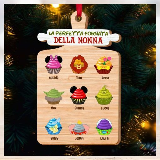 La Perfetta Fornata Della Nonna, Ornamento Per Bambini A Forma Di Cupcake, Regalo Di Natale Per La Famiglia