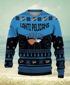 Lahden Pelicans Snowflakes Tree Custom Name Ugly Christmas Sweater New For Fans Gift Holidays Christmas