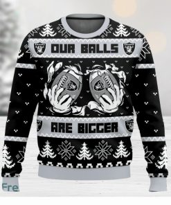 Las Vegas Raiders Ball 3D Sweater Christmas Gift Ugly Christmas Sweater