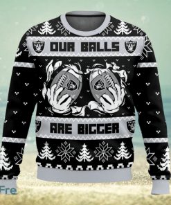 Las Vegas Raiders Ball 3D Sweater Christmas Gift Ugly Christmas Sweater