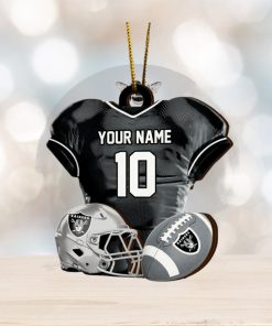 Las Vegas Raiders NFL Sport Ornament Custom Name And Number