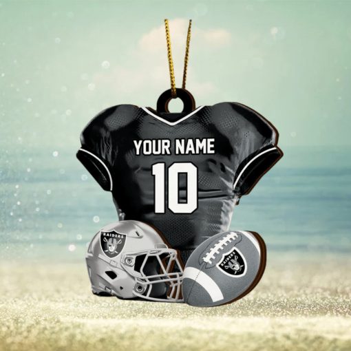 Las Vegas Raiders NFL Sport Ornament Custom Name And Number