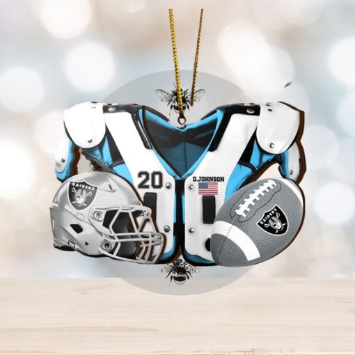 Las Vegas Raiders NFL Sport Ornament Custom Your Name And Number