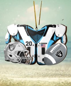 Las Vegas Raiders NFL Sport Ornament Custom Your Name And Number