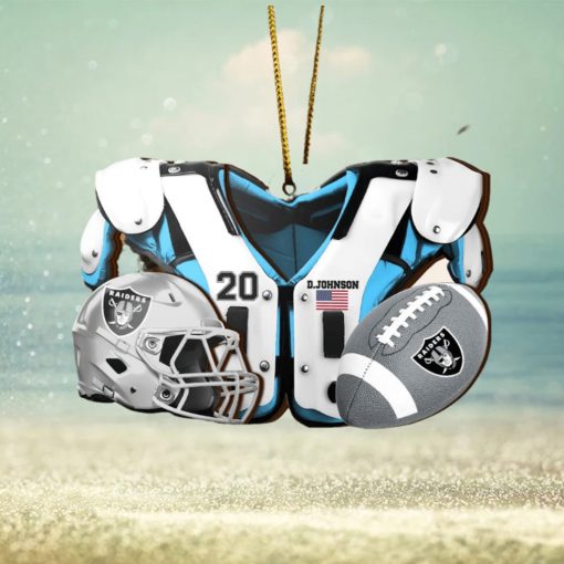 Las Vegas Raiders NFL Sport Ornament Custom Your Name And Number