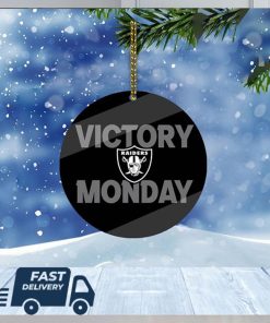 Las Vegas Raiders NFL Victory Monday Christmas Tree Decorations Xmas Ornament
