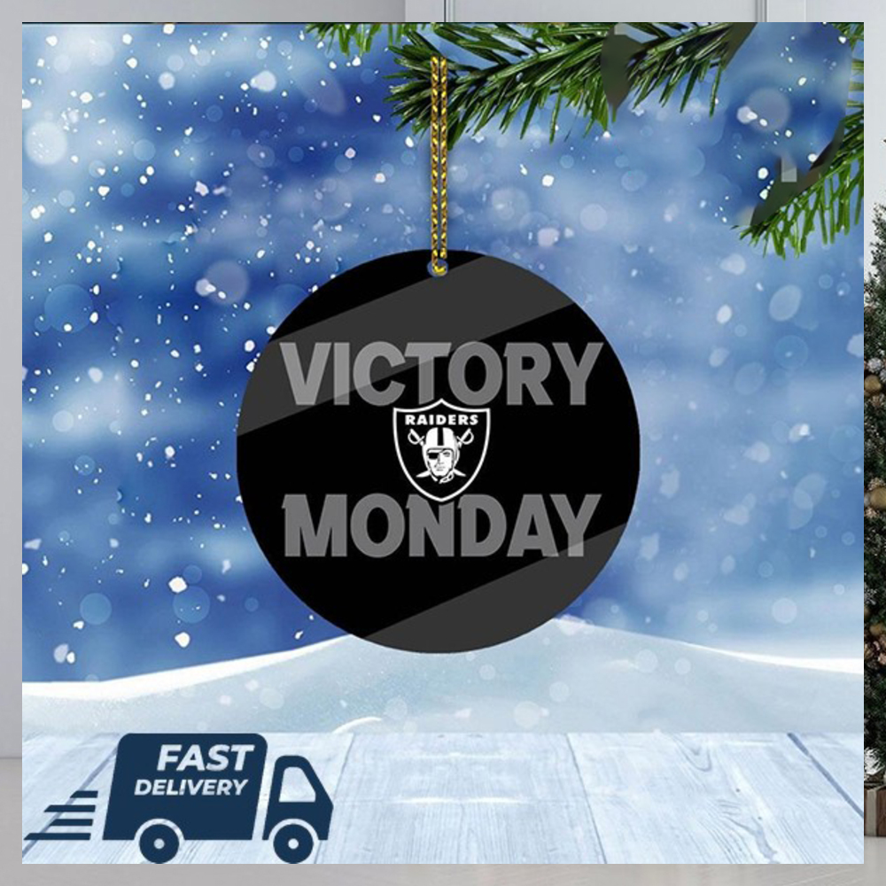 Las Vegas Raiders NFL Victory Monday Christmas Tree Decorations Xmas Ornament Las Vegas Raiders NFL Victory Monday Christmas Tree Decorations Xmas Ornament