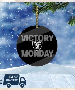 Las Vegas Raiders NFL Victory Monday Christmas Tree Decorations Xmas Ornament