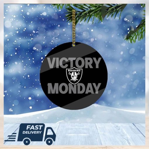 Las Vegas Raiders NFL Victory Monday Christmas Tree Decorations Xmas Ornament