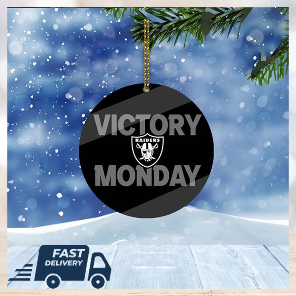 Las Vegas Raiders NFL Victory Monday Christmas Tree Decorations Xmas Ornament Las Vegas Raiders NFL Victory Monday Christmas Tree Decorations Xmas Ornament