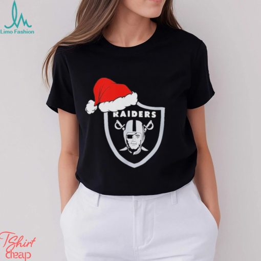 Las Vegas Raiders logo Santa Hat Christmas 2023 Shirt