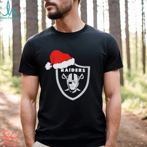 Las Vegas Raiders logo Santa Hat Christmas 2023 Shirt