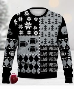 Las Vegas Retro Football American Ugly Christmas Sweater For Men And Women