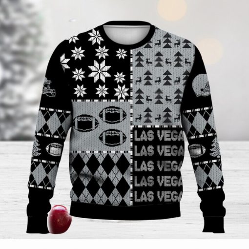 Las Vegas Retro Football American Ugly Christmas Sweater For Men And Women