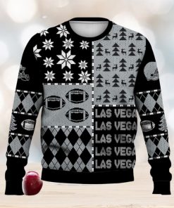 Las Vegas Retro Football American Ugly Christmas Sweater For Men And Women