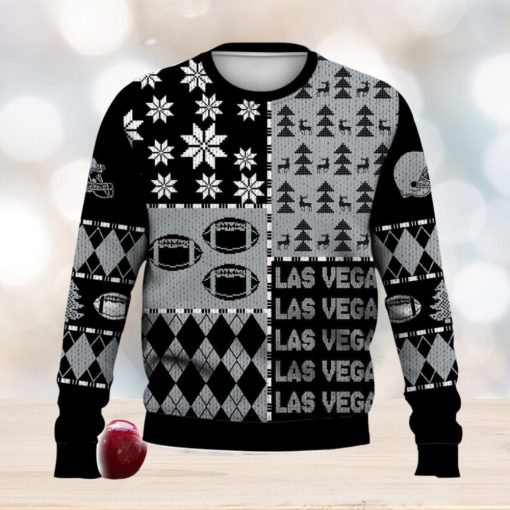 Las Vegas Retro Football American Ugly Christmas Sweater For Men And Women