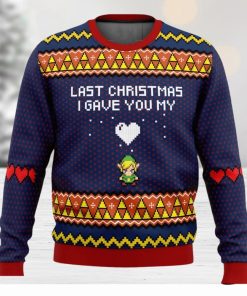 Last Christmas I Gave You My Heart Zelda Ugly Christmas Sweater 3D All Over Printed Christmas Sweater