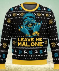 Leave Me Malone Post Malone Ugly Christmas Sweater