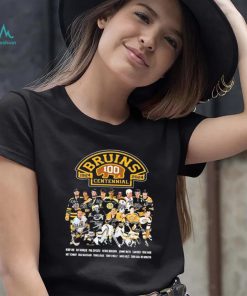 Legends Boston Bruins 100th Centennial 1924 2024 Signatures Shirt