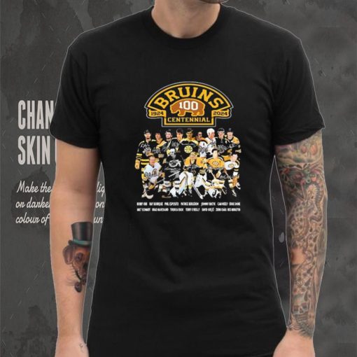 Legends Boston Bruins 100th Centennial 1924 2024 Signatures Shirt