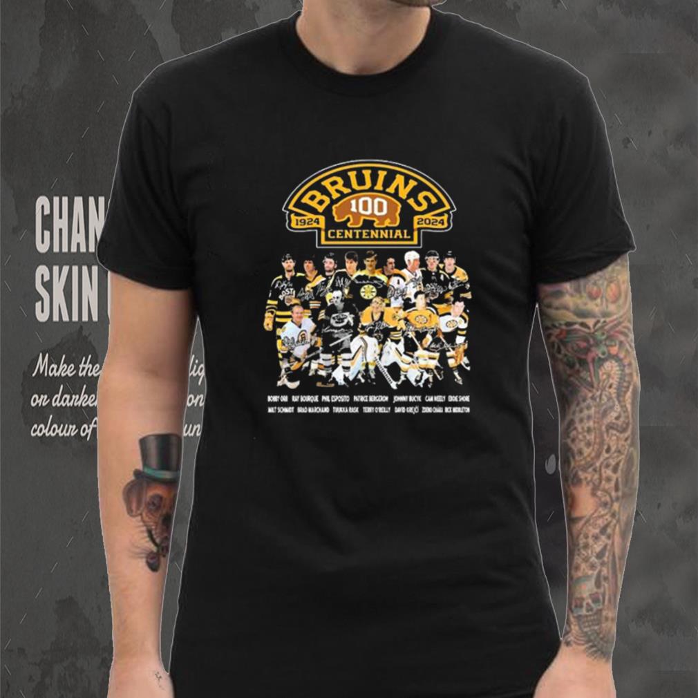 Legends Boston Bruins 100th Centennial 1924 2024 Signatures Shirt Legends Boston Bruins 100th Centennial 1924 2024 Signatures Shirt